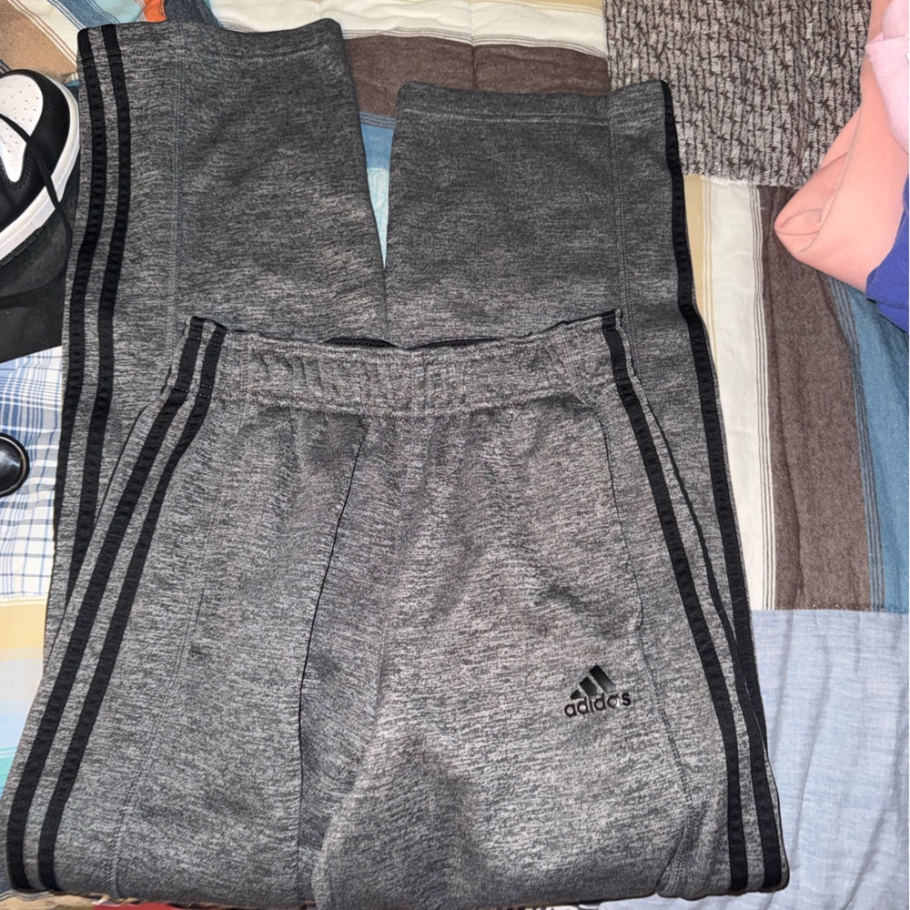 Adidas Black and Gray Climawarm Pants